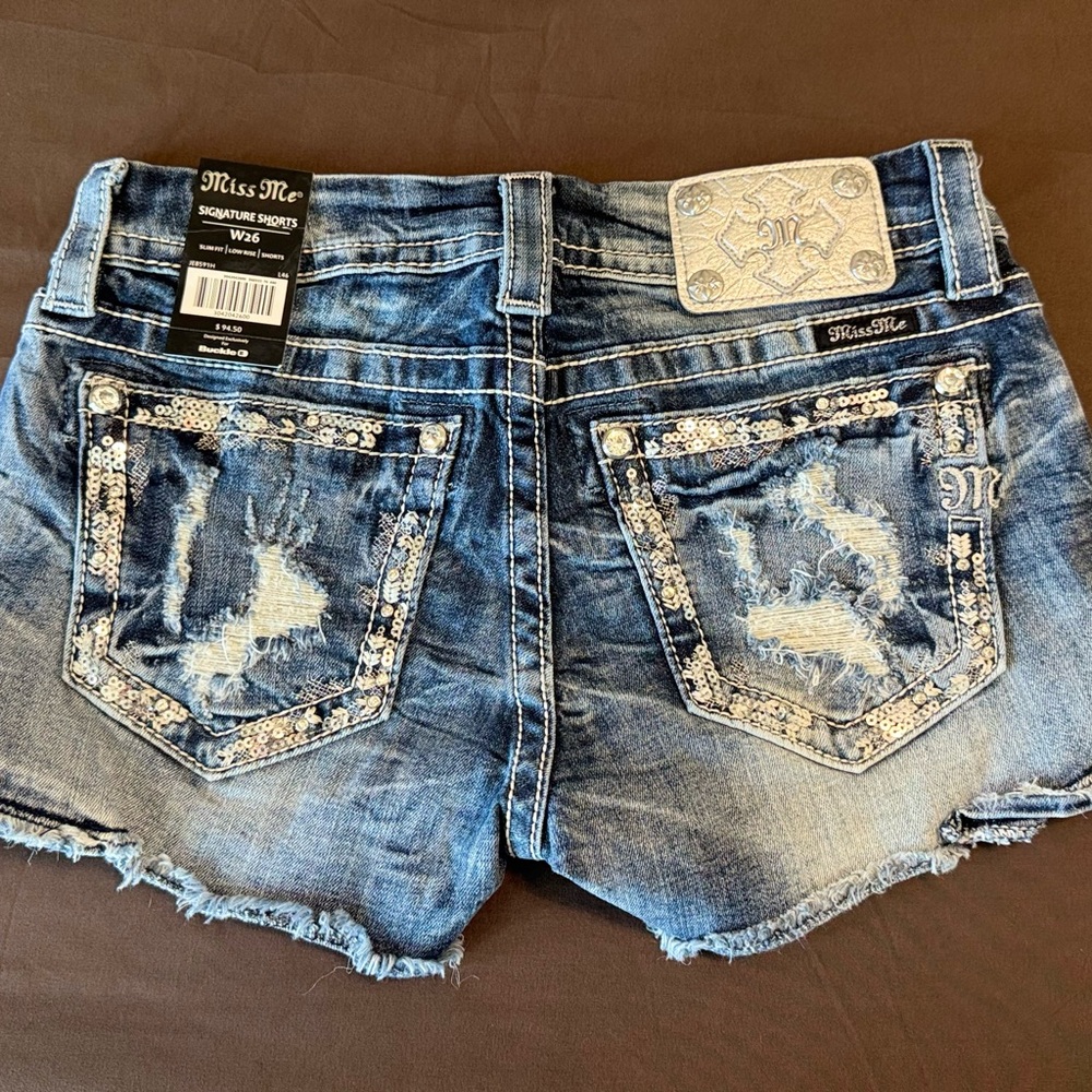 Miss Me Sequin Shorts NWTS 26